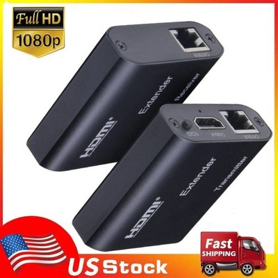 1080P HDMI Extender over cat6/5e RJ45 Ethernet Cable up to 60M for HDTV PS5 Xbox