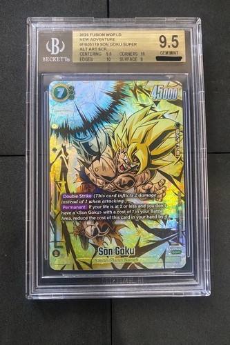 2025 DRAGON BALL SUPER FUSION WORLD #FB05-119 SON GOKU SCR** BGS 9.5