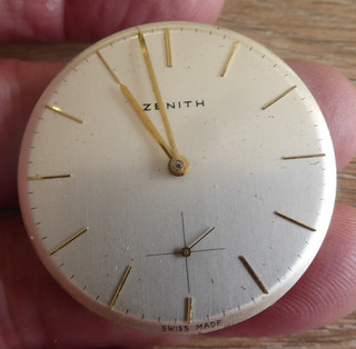 VINTAGE GENTS ZENITH 17 JEWELS POCKET WATCH MOVEMENT WORKING