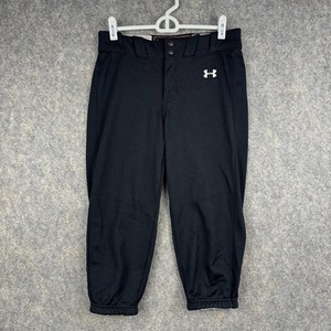 Under Armour Women’s Authentic Softball Pants Black White Size Small 19” 070