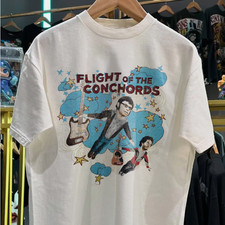 FLIGHT OF THE CONCHORDS RARE PROMO WASHED Cotton White T Shirt