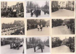 23 Fotos aus Münster Westfalen vom Umzug 1948 7 cm x 9 5 cm siehe alle Scans