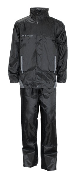 Ensemble pluie noir anti-infiltration pour travailler au sec malgré les orages