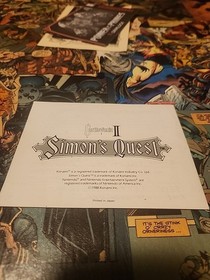 Castlevania II Simon's Quest Authentic Original NES Nintendo Manual Only **
