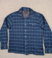 Todd Snyder Shirt Mens Medium Blue Check Plaid Tailored Fit Flannel Wool 