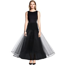 Black Petticoat For Wedding Dress Double Layer Underskirt Design