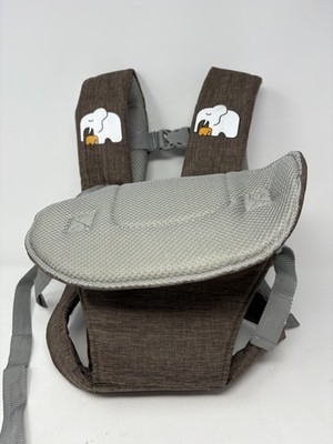 Stokke MyCarrier Back Baby Carrier Infant One Size Brown Gray Adjustable Soft