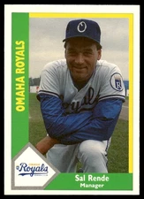 1990 CMC Omaha Royals SAL RENDE #25 Omaha Royals
