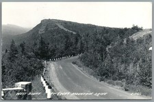 RPPC Postcard Copper Harbor MI West Bluff Brockway Mountain Drive Secnic Drive