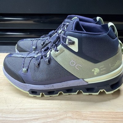 On Running Cloudtrax Hiking Shoe Sneaker Reseda/lavender Woman Size 7 NICE!!!