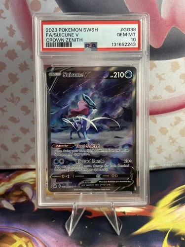PSA 10 Suicune V GG38/GG70 Crown Zenith Galarian Gallery Alternate Art