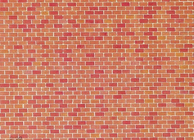 #ad #ad Faller 170608 HO Scale Embossed Panel Building Material Sheet Red Brick $4.99