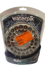 Waterpik Drencher Wall Mount Fixed Adjustable Shower Head 6-Spray Brushed 7"
