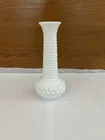 Vintage Milk Glass Hobnail Bud Vase