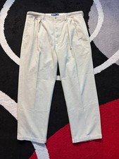 Vintage Polo Ralph Lauren Andrew Corduroy Pants 40x30 Beige Men"s Classic Fit