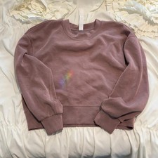 lululemon crewneck women's sweatshirt in gorgeous mauve color, size 2