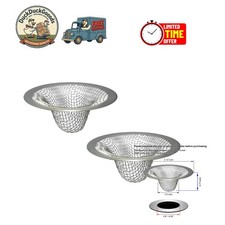 1.0" Small Drain Strainer - 2PCS Stainless Steel Mesh, Easy Clean