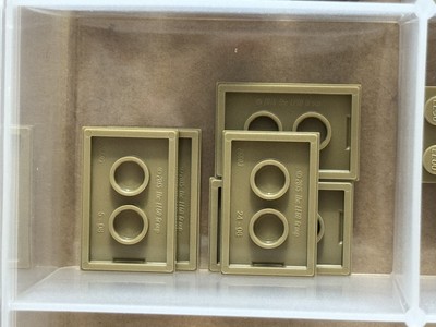 LEGO Parts - Dark Tan Tile 2 x 3 - No 26603 - QTY 5
