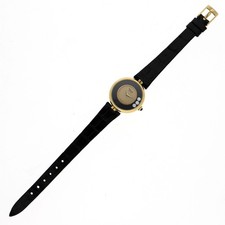 Chopard 4036 Happy diamond WATCH gold YG/leather MN 5