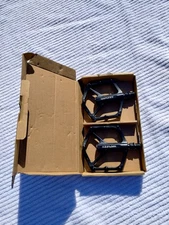 Hapleby 9/16" Aluminum Alloy Bike Pedal Black Flat Platform MTB BMX Road (Aa)