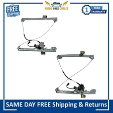 New Front Power Window Regulators w/ Motor LH & RH Pair For 2007-2014 Chevy