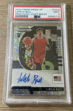 LaMelo Ball Auto 2020-21 Panini Draft Picks FAST BREAK ROOKIE #3 Psa 9 Autograph