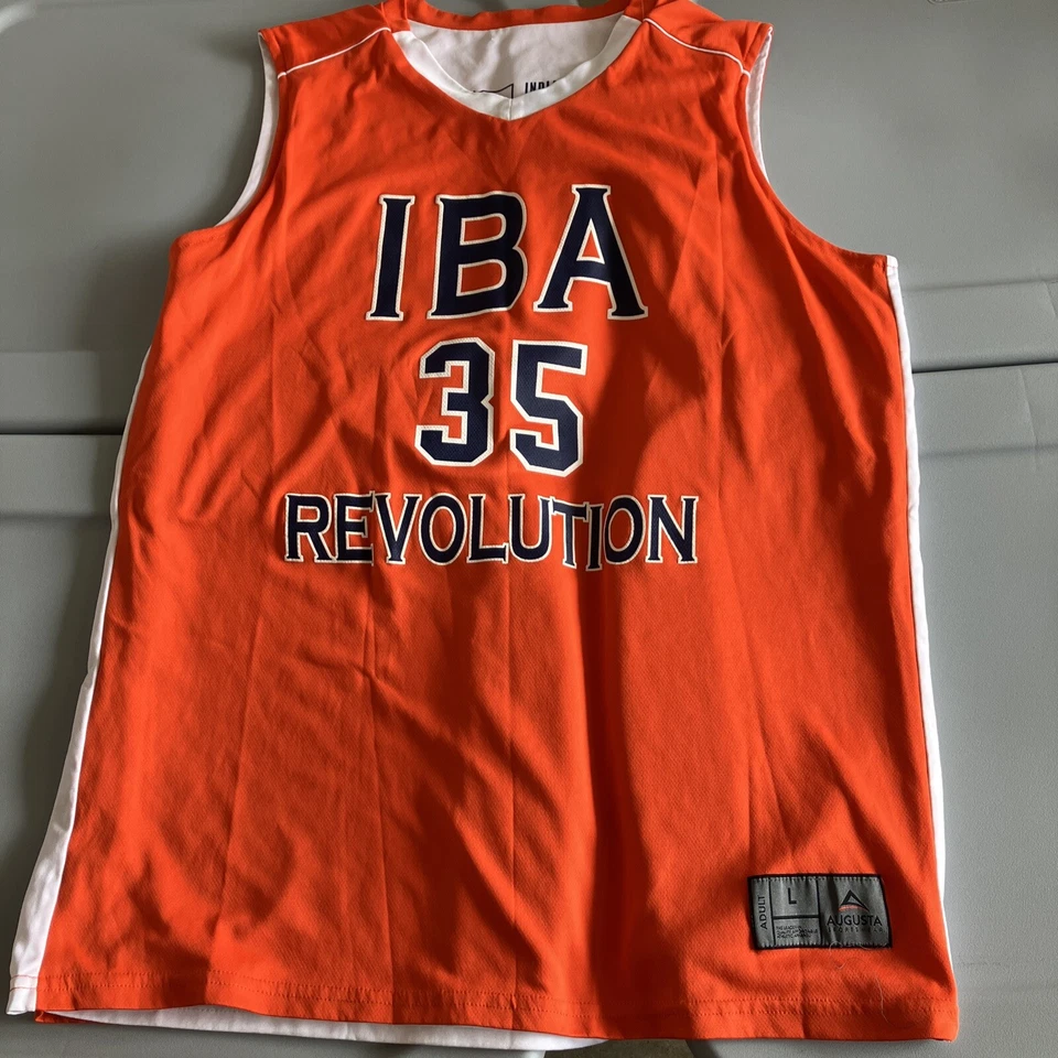Camiseta para hombre Indiana Basketball Academy IBA naranja #35 grande ¡Rara! Foto 4 de 4
