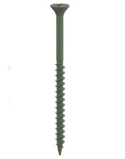200x Securfix Decking Fencing Timber Wood Screws Green - 4.5 x 60mm - 9" x 2.36"