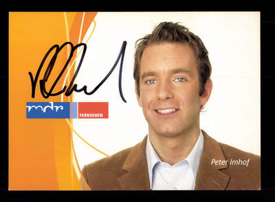 Peter Imhof Autograph Card Original Signed # BC 86873