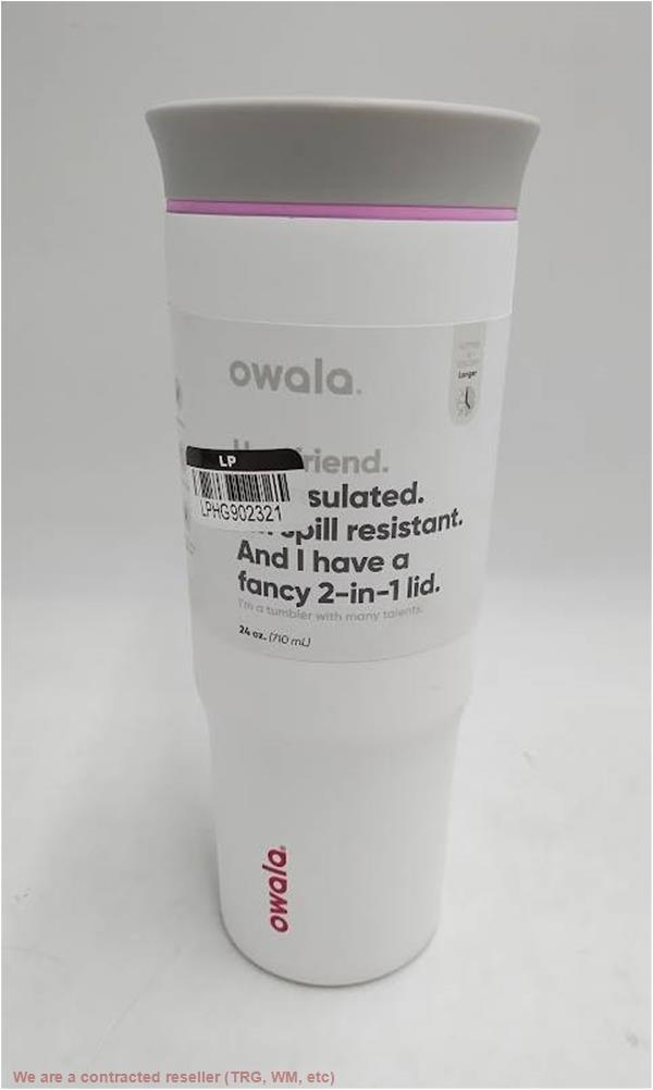 Соломенный стакан Owala объемом 24 унции из нержавеющей стали - Изящный SEE DETAILS