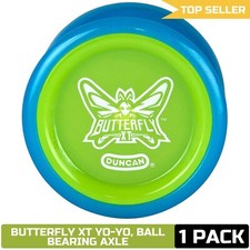 Duncan Butterfly XT Yo-Yo Blue-Green String Trick Ball Bearing Axle-VGC
