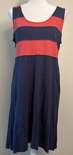 Tommy Hilfiger Navy/Red Striped Dress Size Large