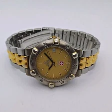 PROJECT TO FIX SWISS MILITARY AUTO GOLD SS MENS DATE WATCH EU SHIP