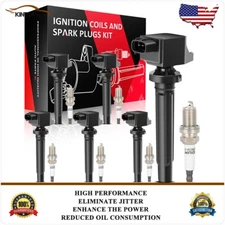 Ignition Coils & Iridium Spark Plugs Kit For Suzuki Grand Vitara 2006-2008 2.7L