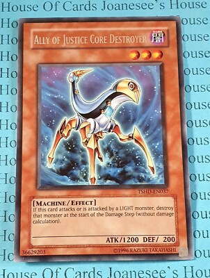 Ally of Justice Core Destroyer TSHD-EN037 Rare Yu-Gi-Oh Card (U) New