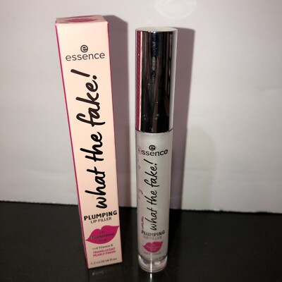 Essence What the Fake! Plumping Lip Filler for Full Lips Gloss Pearly Finish New