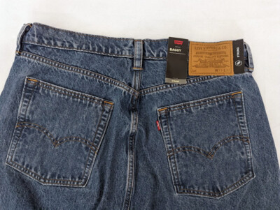 LIMITED MEN'S LEVI'S SKATEBOARD ''LOT'' 5 POCKET CORDURA STRONG JEANS BLUE DENIM