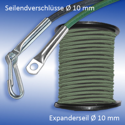 0,53€/m 100m Expanderseil Gummiseil Planenseil Für Pkw Anhänger Schwarz