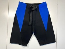 UNBRANDED Black/Blue THICK NEOPRENE SHORTS Swim Surf Beach Pool Kid Gym YOUTH XL