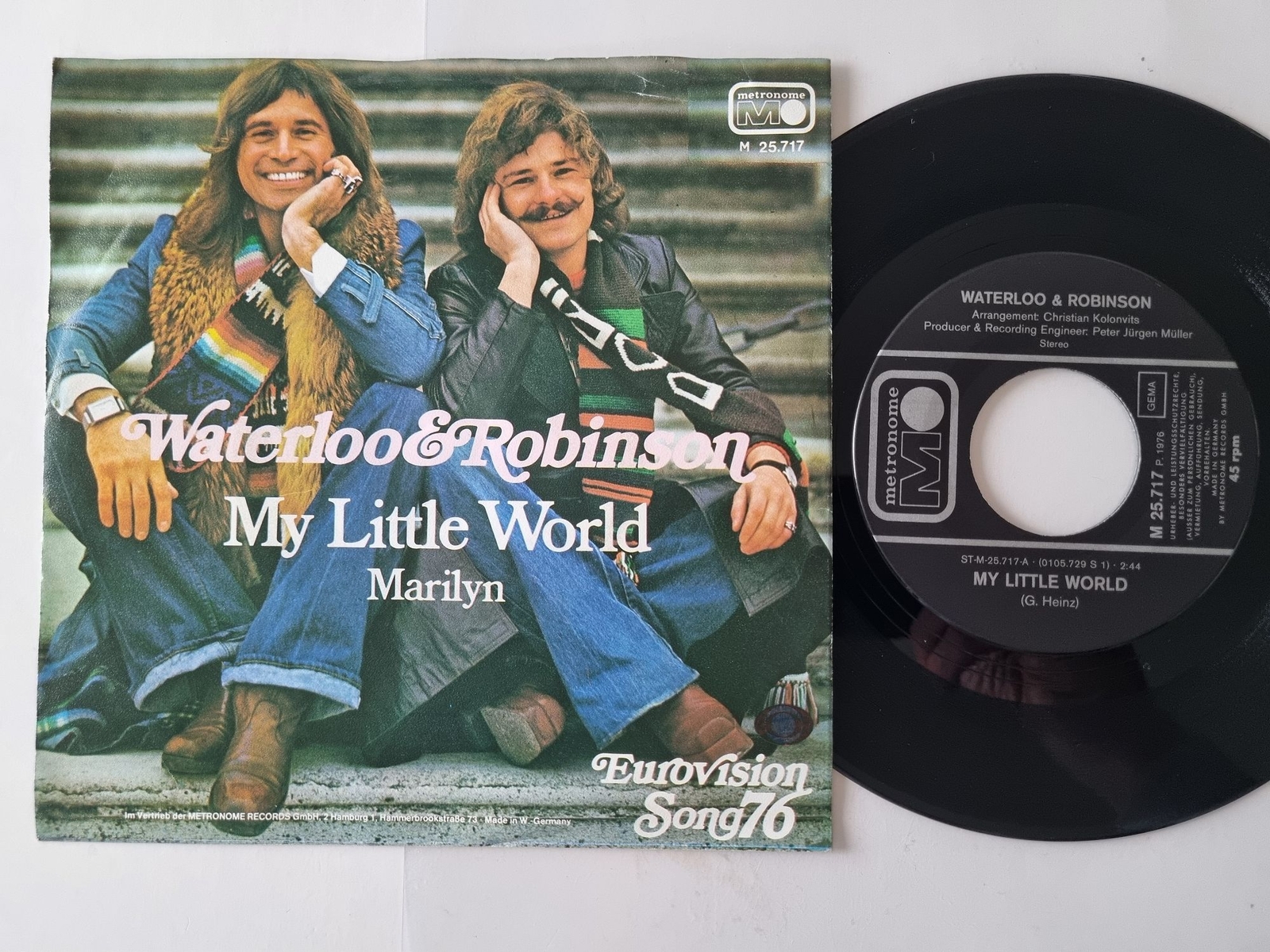 Waterloo & Robinson - My Little World 7'' Vinyl Germany