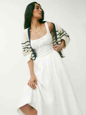 Reformation Balia Linen Dress Sleeveless in White | eBay Reformation Balia Linen Dress Sleeveless in White | eBay