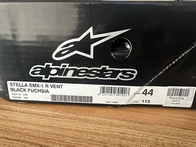ALPINESTARS 2224121-1839 SMX-1 Boots SMX-1 R V2 Black/Pink US 11.5 EU 44 NEW