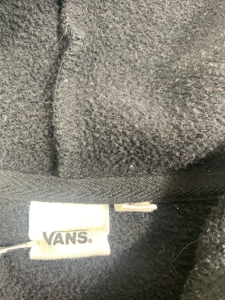 Vans Sweater Womens Small Black Long Sleeve Skateboarding Lightweight Hoodie - Image 4 of 4