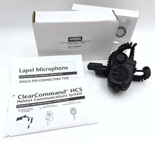 MSA 10042903 ClearCommand HCS Helmet Communication System Lapel Microphone - NIB
