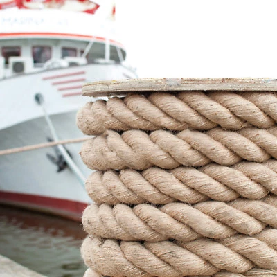 JUTESEIL NATURSCHNURR IMPRÄGNIERT HANFSEIL JUTESCHNURR TAUSEIL ROPE 6-60mm 5-50m