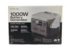 EcoFlow Battery Generator RIVER 2 Max 512Wh Portable Power Station EFR610