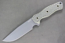 Swamp Rat Ratmandu RMD .205" Tanker Grey SR-3V Blade, Textured Black/Tan G10