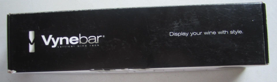 Vynebar 8 Bottle Wall Mounted Wine Rack Polished Black - Image 2 of 4