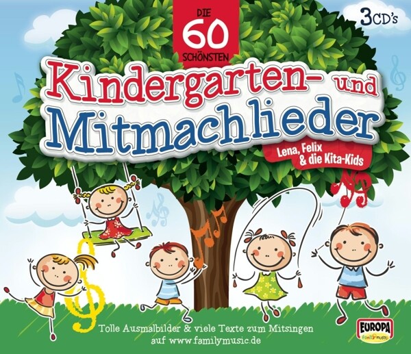 Thumbnail - Lena, Felix & Die Kita-kids / Die 60 Schönsten Kita-u.mitmachlieder