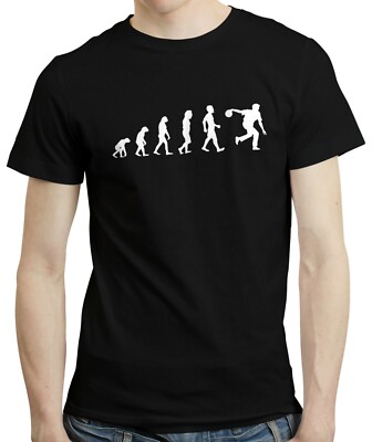 Evolution Bowling Bowler Bowls lustig Ehemann Geschenk Turnier T-Shirt Tee